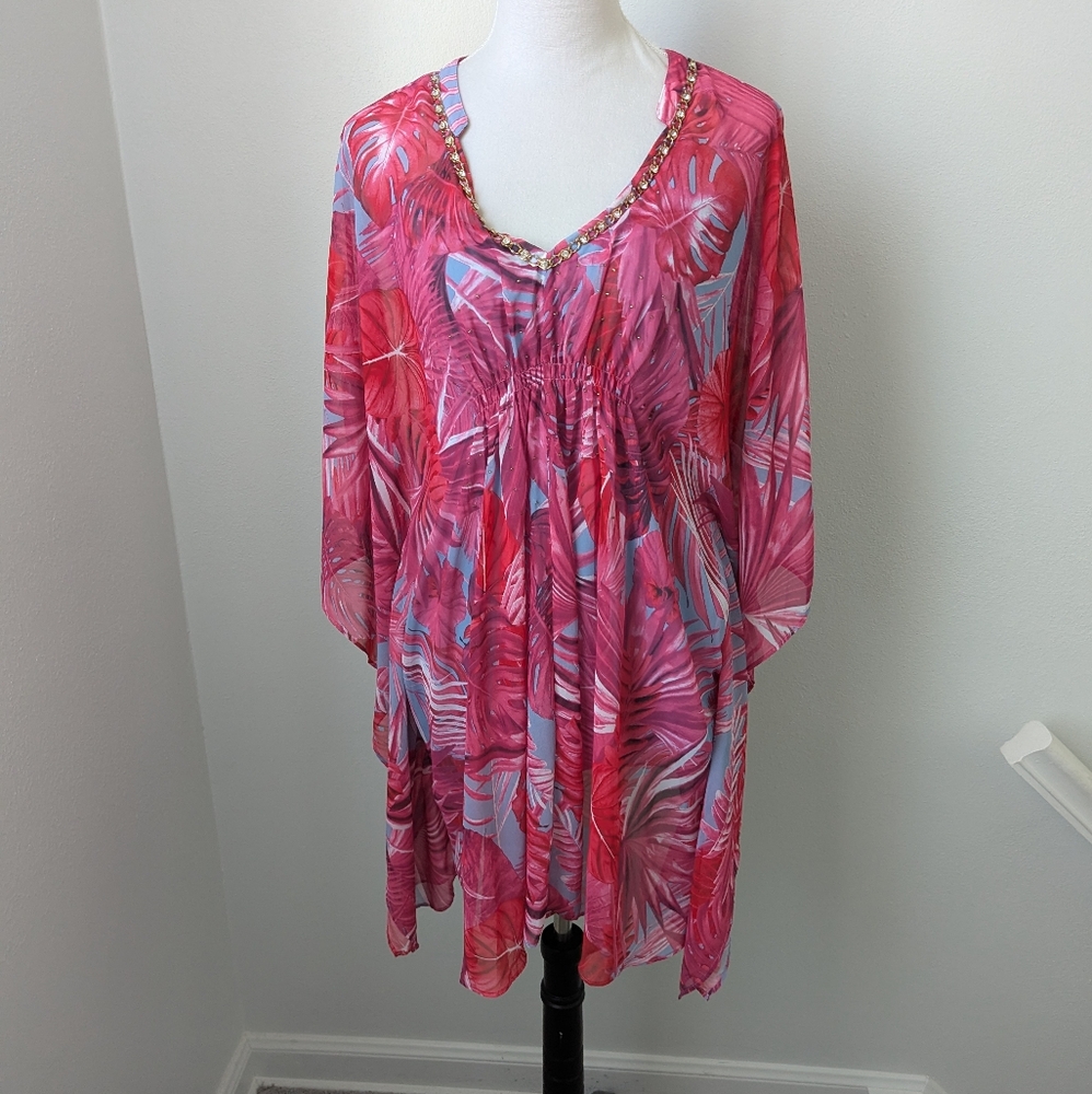 NWT Jennifer Lopez Vibrant Tunic, Medium